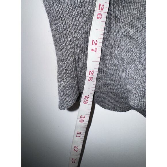 Winona Knits V-Neck Sweater Gray Embroidered Duck Vintage Made USA Mens XL Tall - Picture 5 of 7